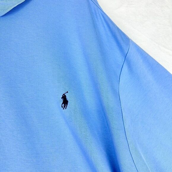 Polo Ralph Lauren Short Sleeve Polo Shirt Size 4XB Big Blue Preppy - Picture 3 of 8